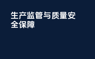 生产监管与质量安全保障