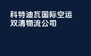科特迪瓦国际空运双清物流公司