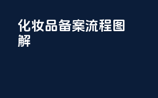 FDA化妆品备案流程图解