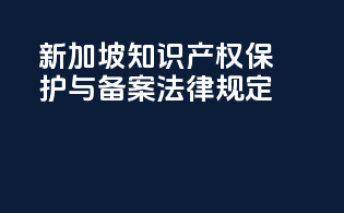 新加坡知识产权保护与备案法律规定