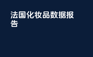 法国化妆品数据报告