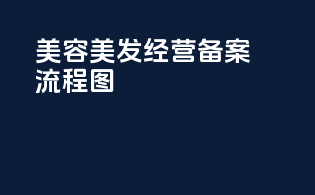 美容美发经营备案流程图