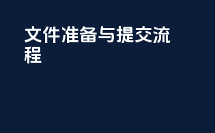 文件准备与提交流程
