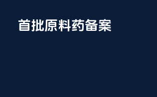 首批原料药dmf备案