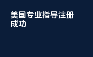 美国专业指导，注册成功
